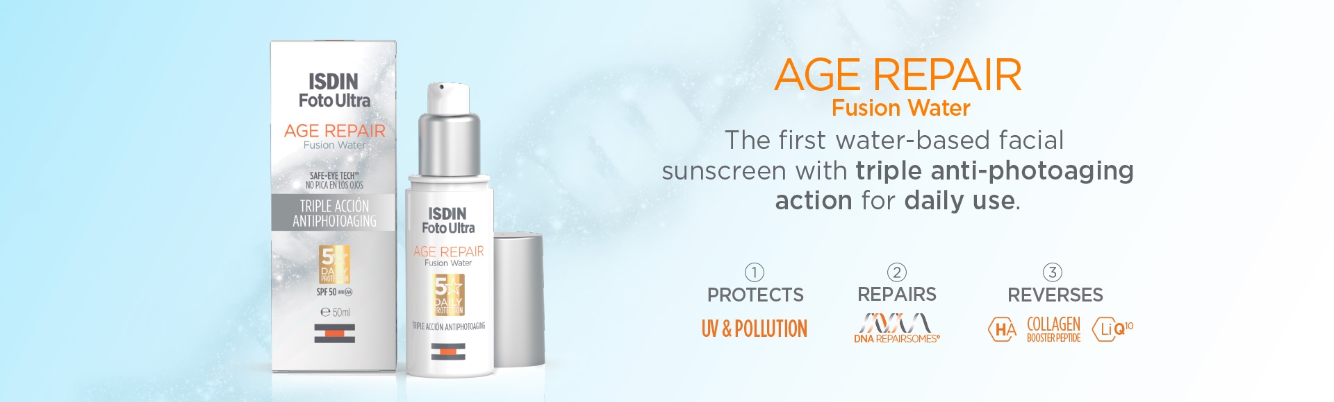 isdin fotoultra age repair fusion water